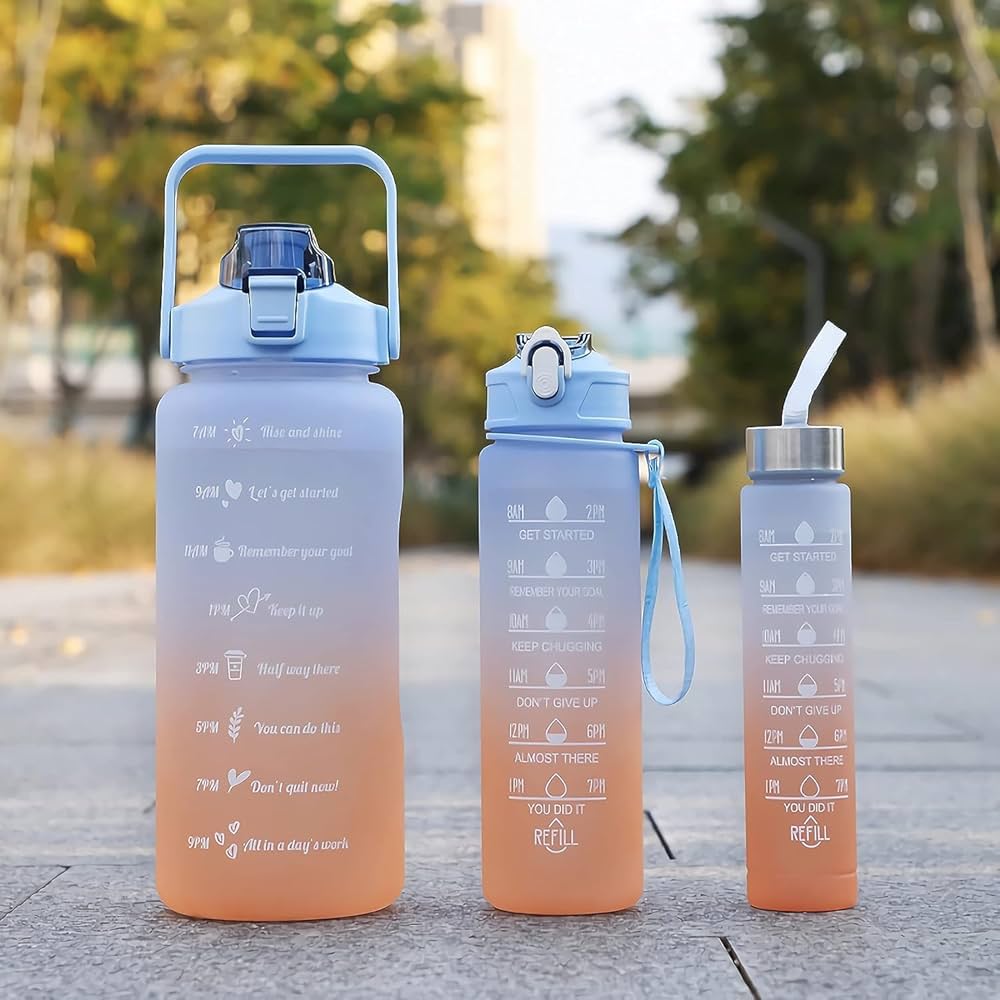 Water bottles and hydration